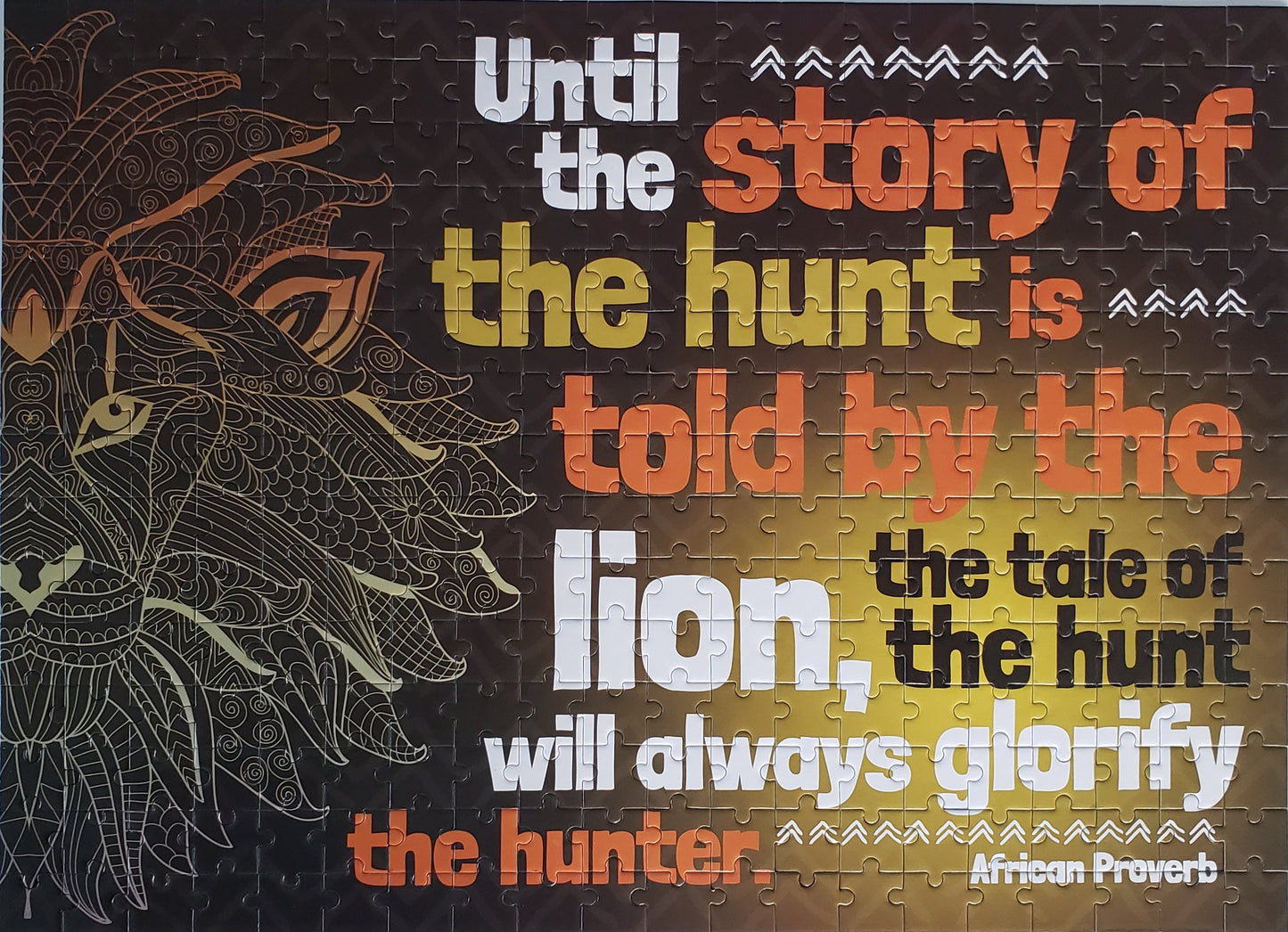 Lion Quote Puzzle