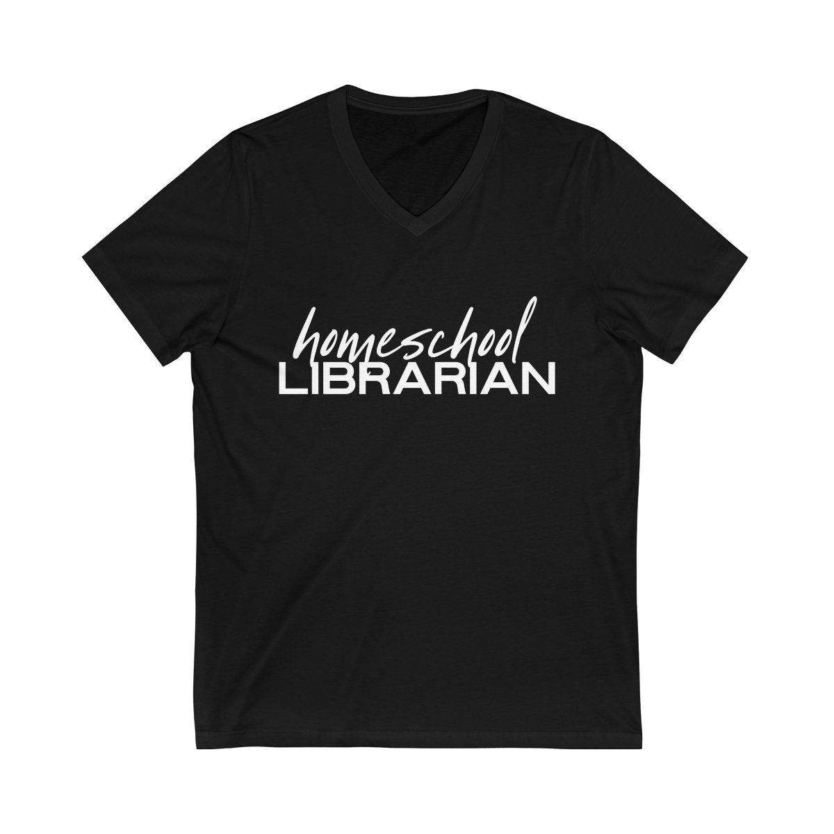 Homeschool Librarian V-Neck Tee