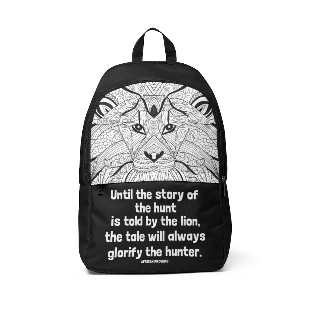 "Told by the Lion" Backpack
