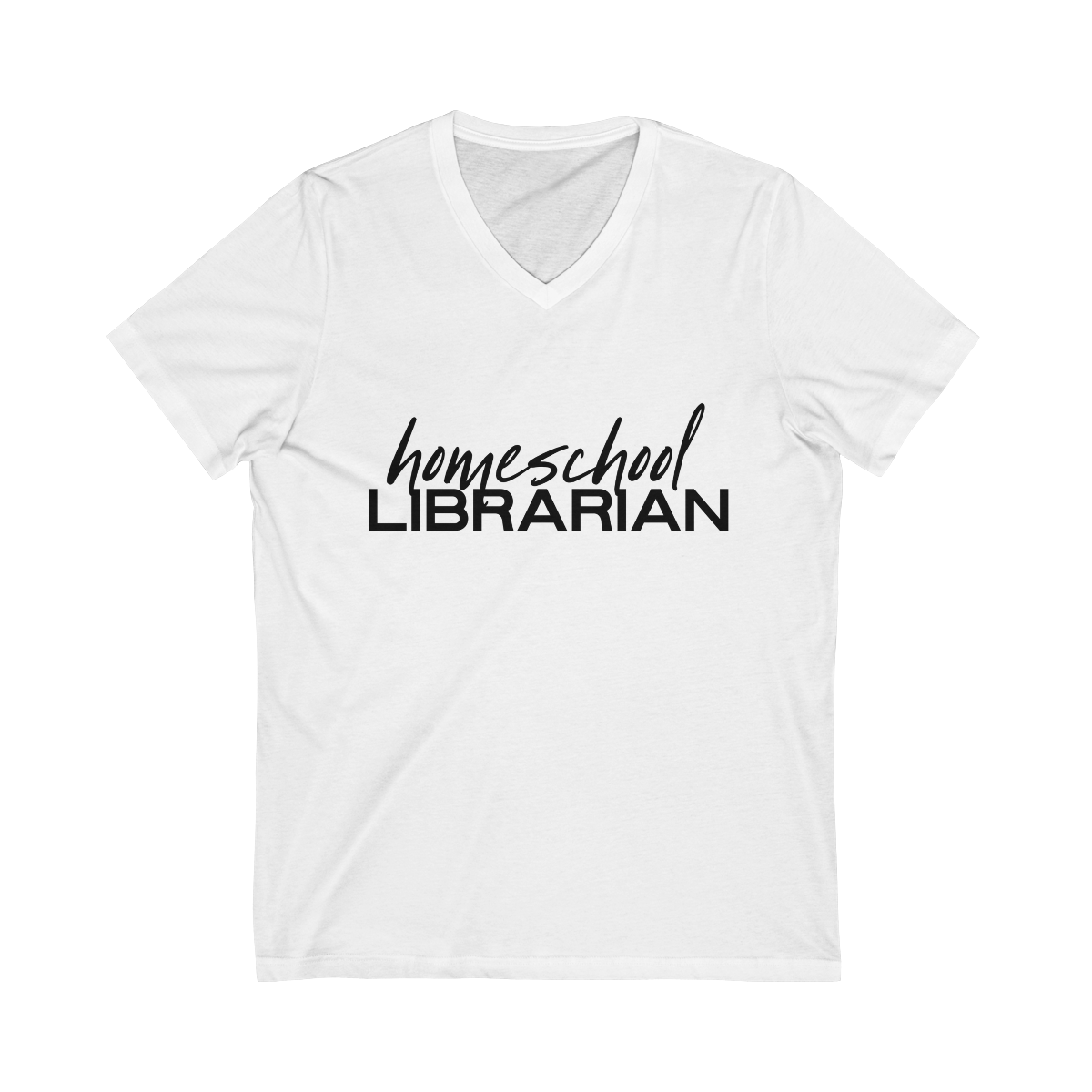 Homeschool Librarian V-Neck Tee