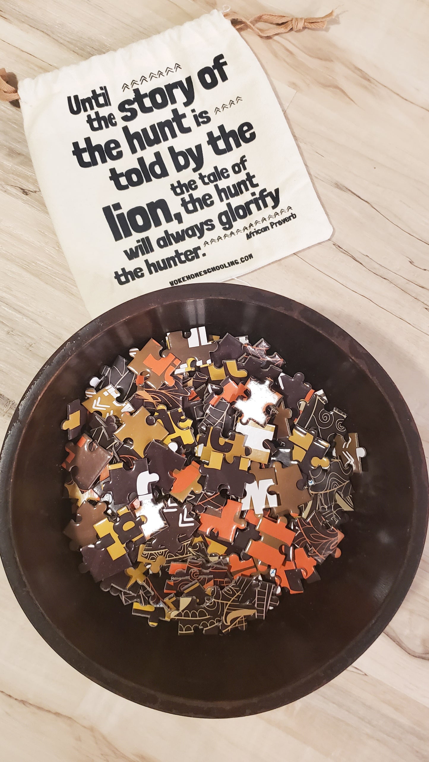 Lion Quote Puzzle