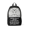 &quot;Told by the Lion&quot; Backpack